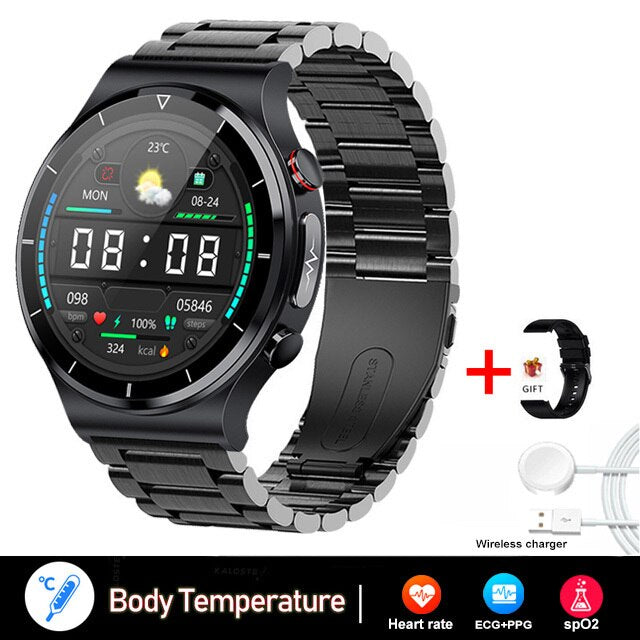 New ECG+PPG Smart Watch Men Blood Pressure.