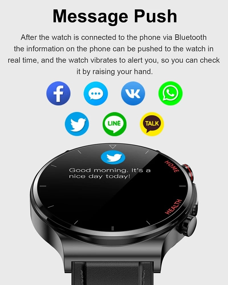 2022 New smart watch men laser health rate blood