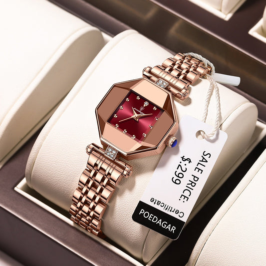 Women Watch Fashion Luxury Stainless Stain Waterproof