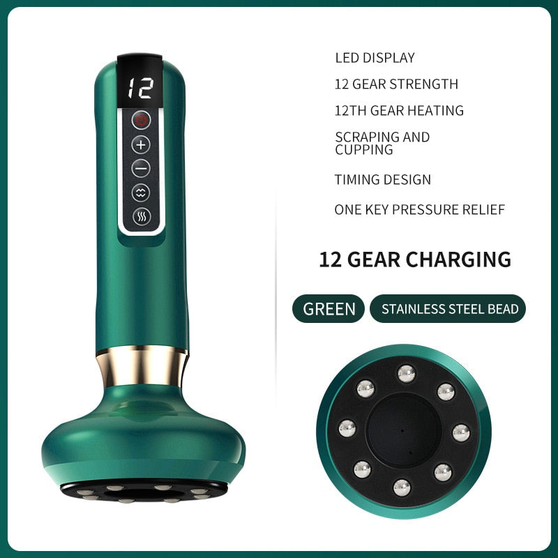 Neck Meridian Scraping Micro Electric Heating Beauty Instrument - TEXVIN