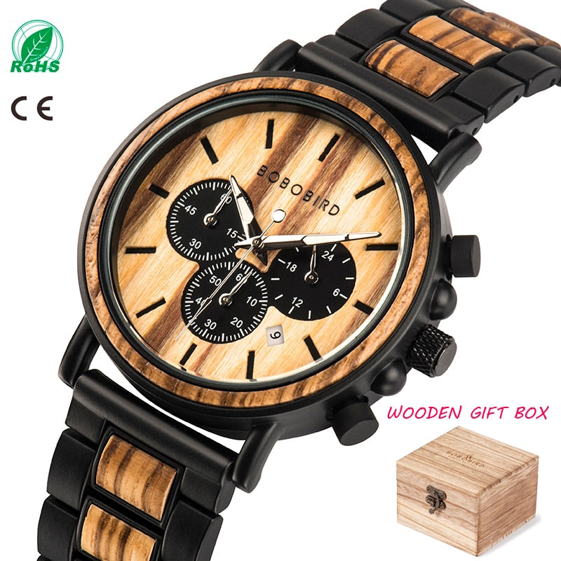 Wooden Watch Men erkek kol saati Luxury