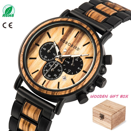 Wooden Watch Men erkek kol saati Luxury