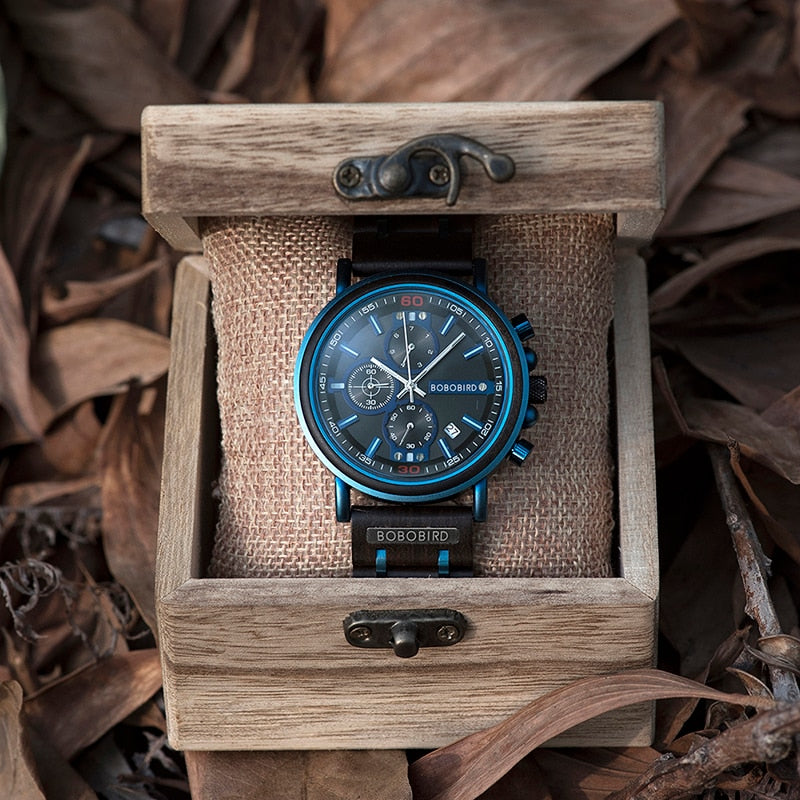 New Wooden Watch Men Top Brand Luxury