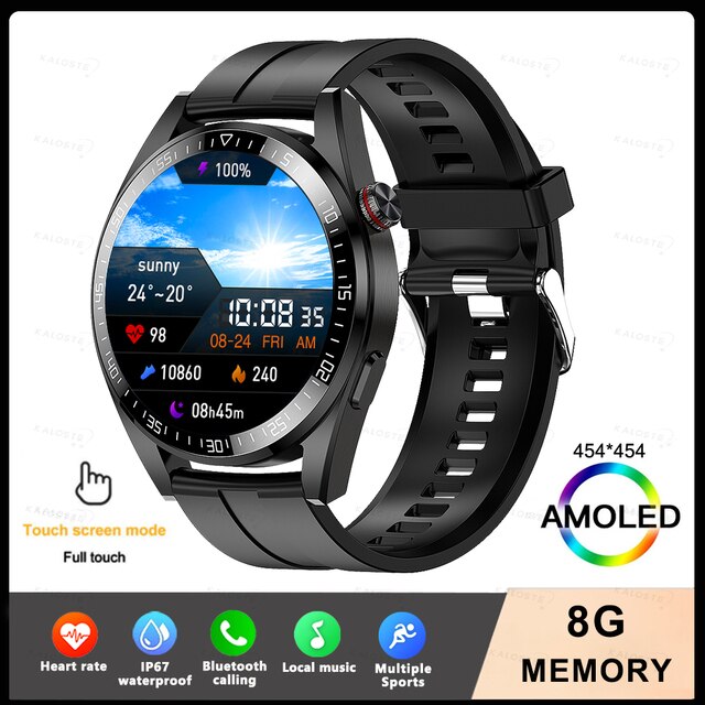 New 8G Memory Smart Watch AMOLED 454*454 HD
