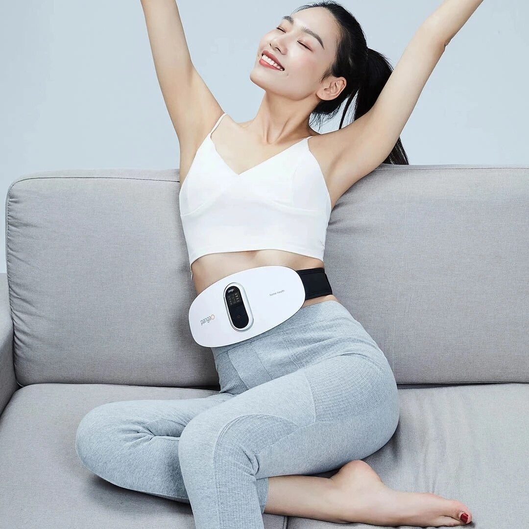 EMS double pulse kneading abdominal massager belly lnfrared thermal