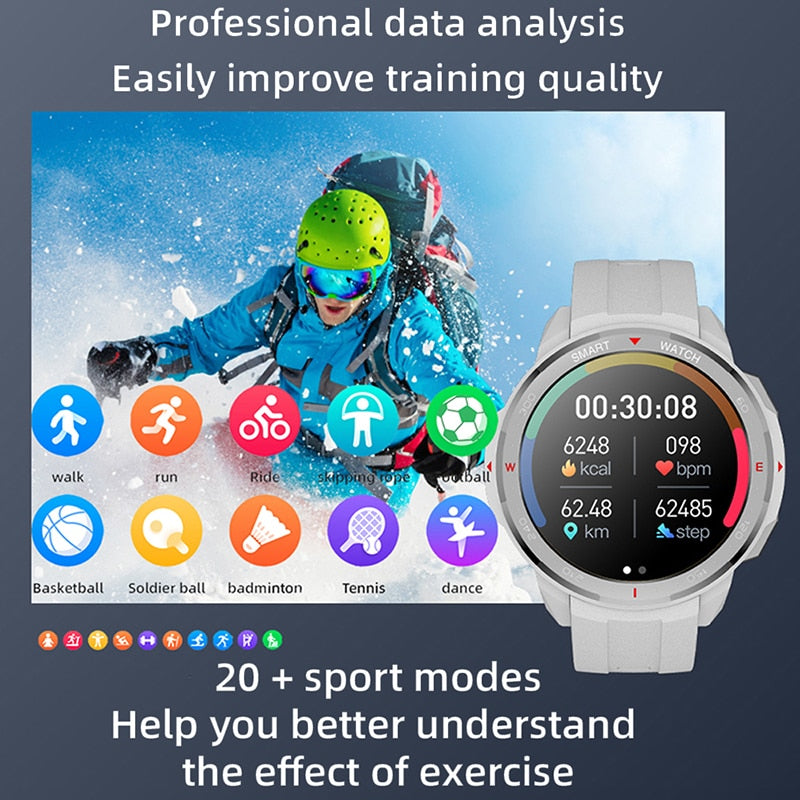 New Sport smart watch Men Bluetooth Call Recording
