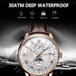 Men Watch 2022 New Fashion Leather Waterproof Luminous