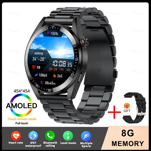 New 8G Memory Smart Watch AMOLED 454*454 HD