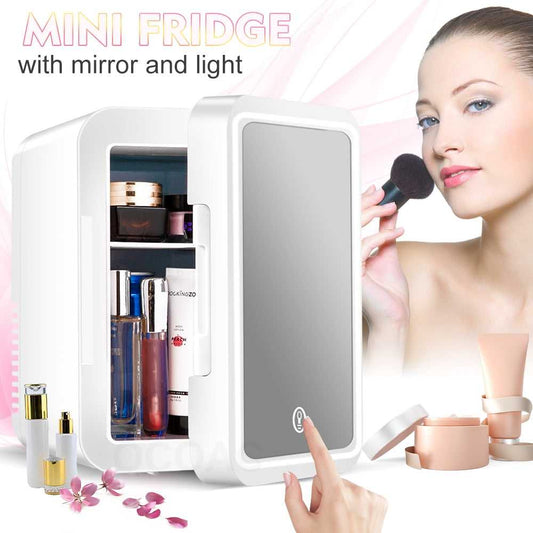 8L Refrigerator For Cosmetics With Mirror Mini Skincare Beauty