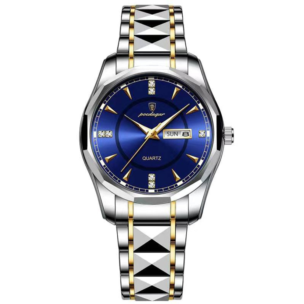 New Fashion Men Watches Stainless Steel Top Brand Luxury