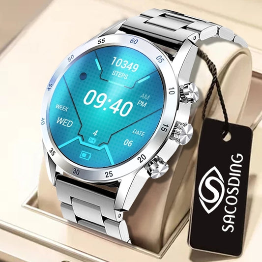 2022 New Full Touch Screen Smart Watch Men Bluetooth Call