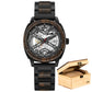 Men Watch Wooden Luxury Skeleton Automatic