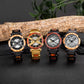 Men Watch Wooden Luxury Skeleton Automatic