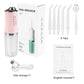 Oral Irrigator USB Rechargeable 3 Modes Dental Water 6 Jets 240ml Portable Water Thread For Teeth Stone Removal