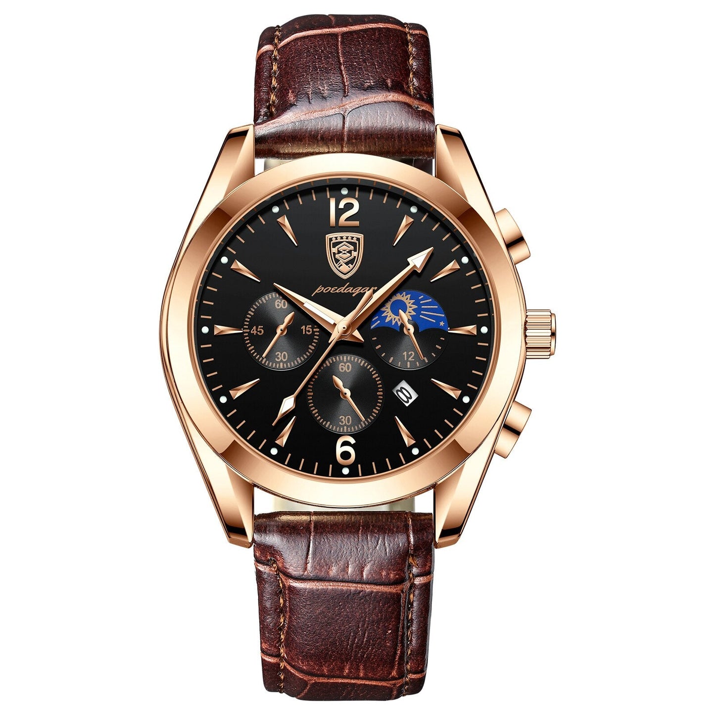 Men watch sport decoration function steel band waterproof
