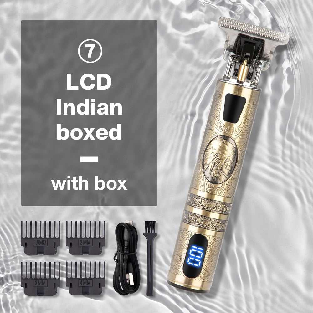 Hair Cutting Machine T9 Vintage Hair Trimmer for Men Barber Clippers
