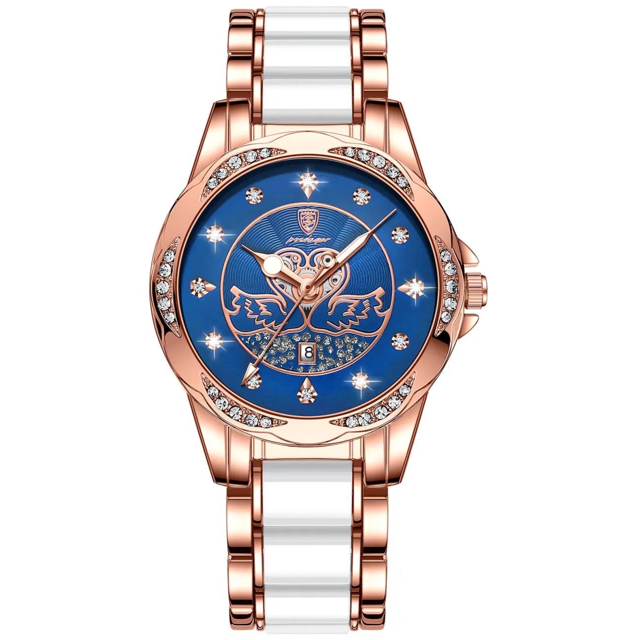 Women Watch Luxury Quartz Diamond Rose Gold
