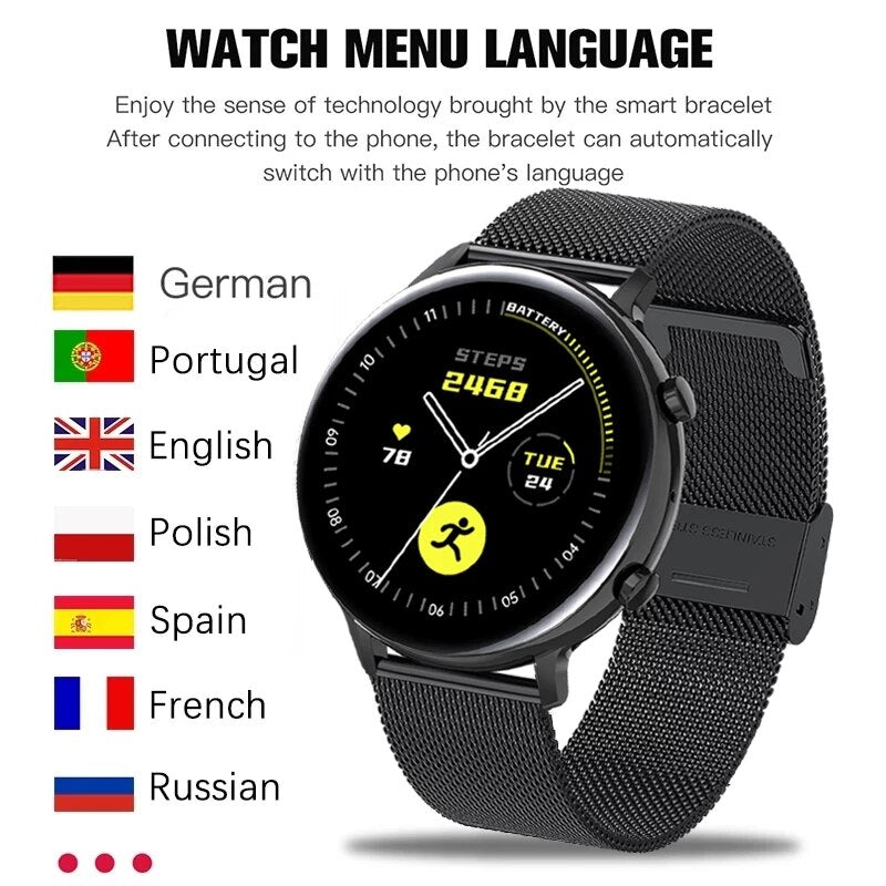 New ECG+PPG Smart Watch With Make Calls Women