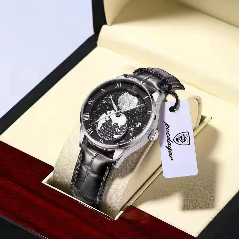 New Fashion Quartz Leather Men Watch Top Brand Luxury