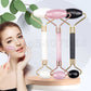 Jade Roller Massager for Face Rose Quartz Natural Real Stone Guasha Scraper Beauty Health Skin Scraping Facial Lifting Tool