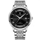 Fashion  Mens Watches Top Brand Luxury Leather Quartz