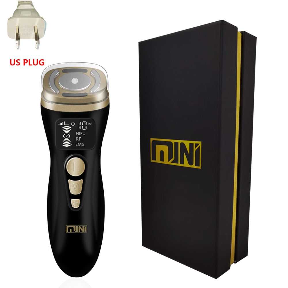 Black Magic Mini HIFU Machine Ultrasound Tightening Skin Care Wrinkle Remove