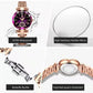 Watch for Women Luxury Jewelry Design Rose Gold Steel