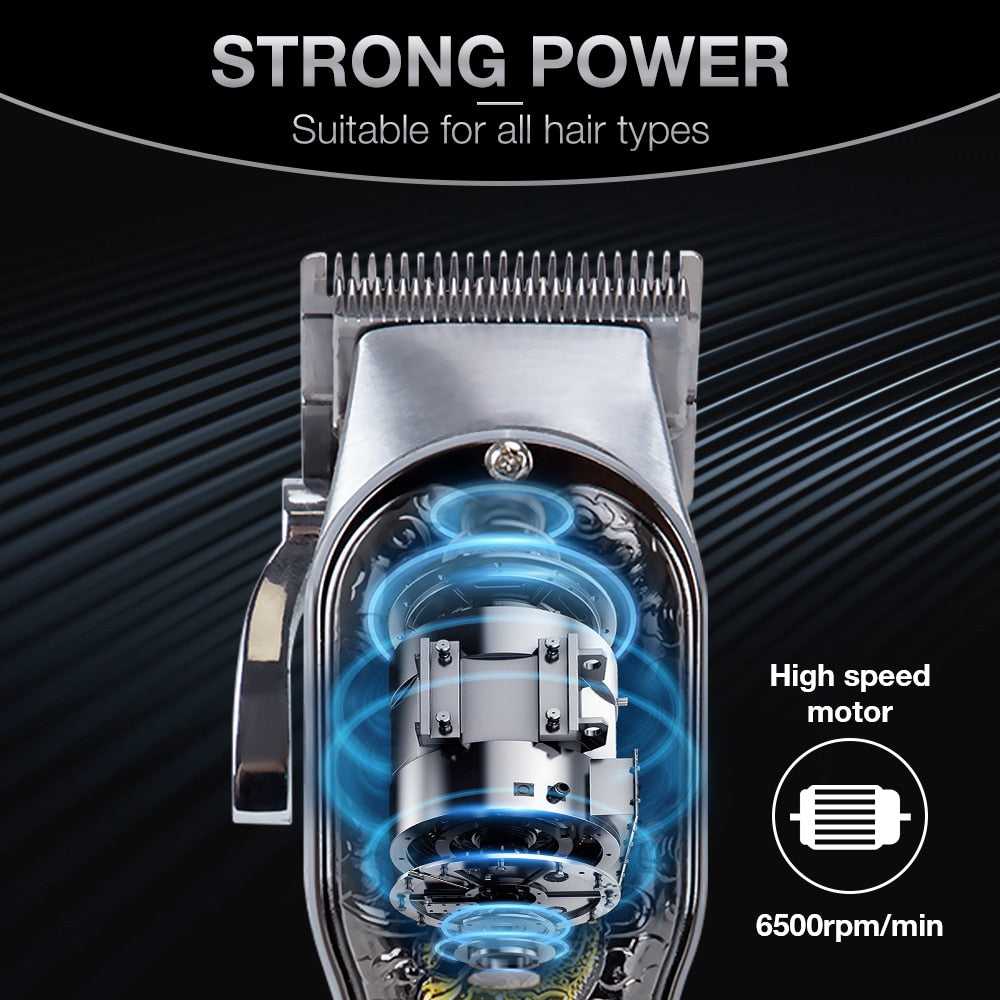 Hair Clipper Barber Dragon Hair Trimmer for Men Finishing Hair Cutting Machine