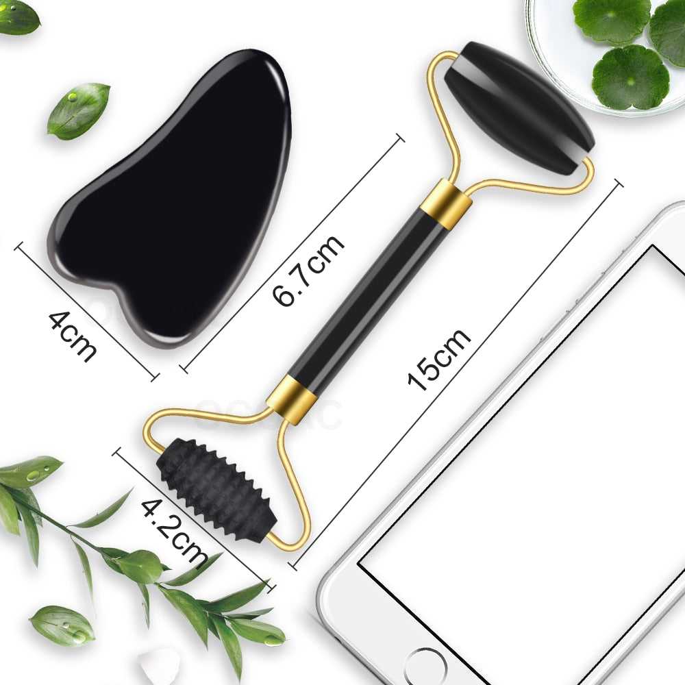 Hypoallergenic natural jade smooths and brightens skin Massager For Face
