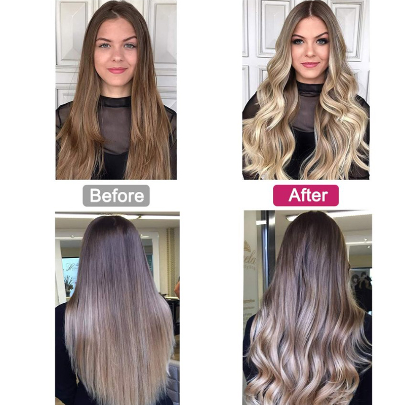 LCD Display Cordless Hair Curler Rollers Rotating