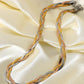 Tricolor Braided Snake Chain Necklace
