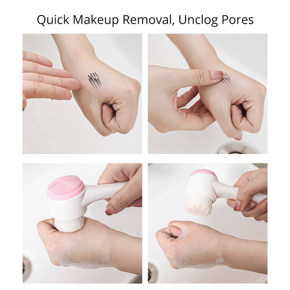 Silicone Facial Cleansing Scrub Exfoliating Freckles Facial Cleansing Brush Beauty Tools