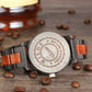 Men's Handcrafted Engraving Ebony & Rose Wood Watch - Best Gift Idea! - TEXVIN