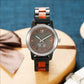 Men's Handcrafted Engraving Ebony & Rose Wood Watch - Best Gift Idea! - TEXVIN